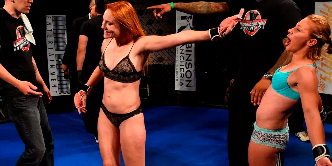  Lingerie Fighting is CRAZY! Jolene Hexx vs. Andreea Vladoi Full MMA Fight